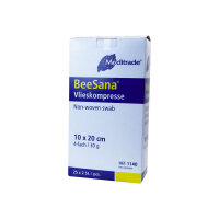 BeeSana Vlieskompresse steril 4-fach 10x20cm 30g 25x2 ST...