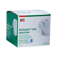 Mollelast haft latexfrei Kohäsive Fixierbinde blau...