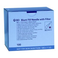 BD Blunt Fill mit Filter Sicherheitsaufziehkanüle...