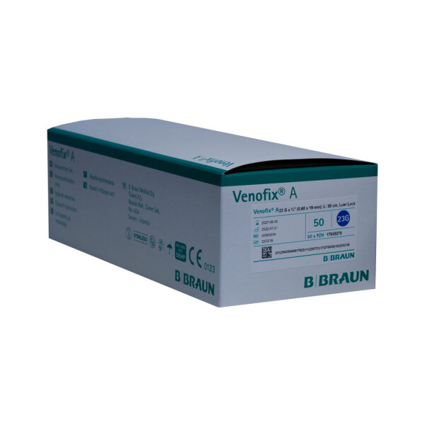 Venofix A Venenpunktiosbesteck blau 30cm 23G 0,6x19mm 1 ST PZN 17935278