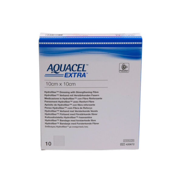 Aquacel Extra Wundauflage 10x10cm 10 ST PZN 09078848