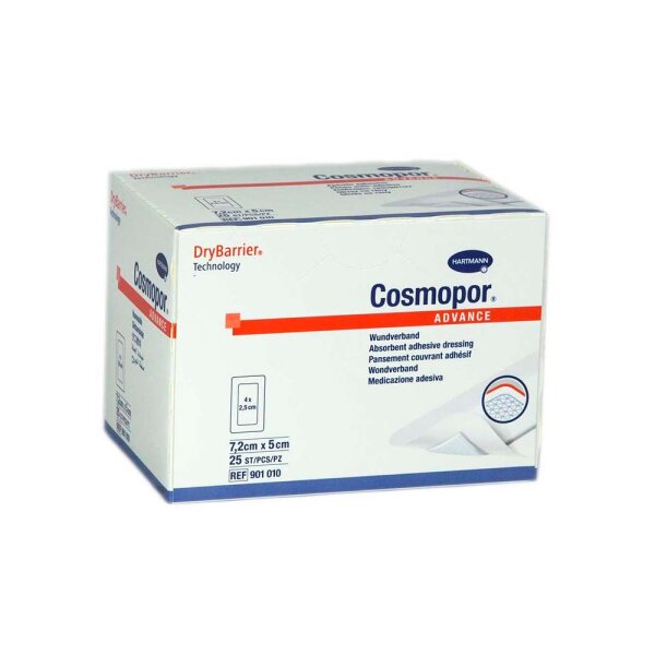 Cosmopor Advance Wundverband 7,2x5cm 25 ST PZN 03546509