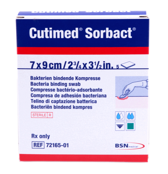 Cutimed Sorbact Wundverband 7x9cm 6 ST PZN 07348640