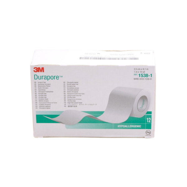 Durapore Silkpflaster 9,10mx2,5cm Rollen 1538-1  12 ST PZN 01593551