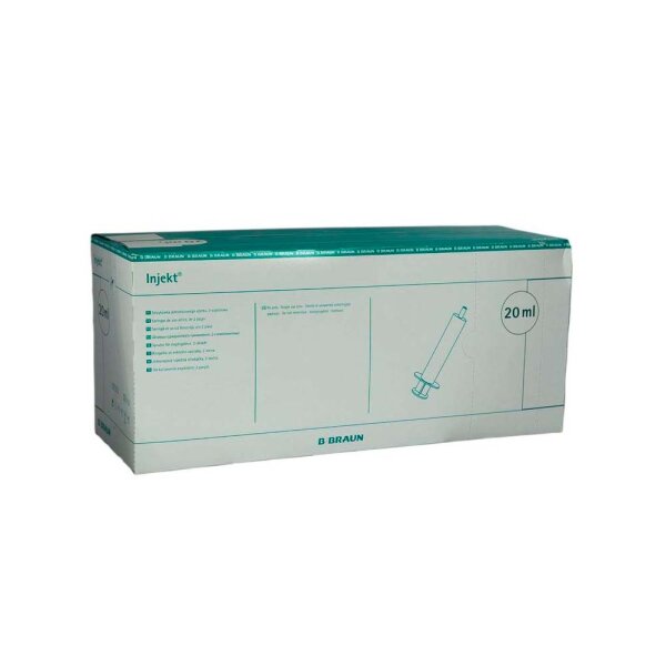 Braun Injekt Solo 20ml Einmalspritzen exzentrisch Luer 100 ST PZN 02057932