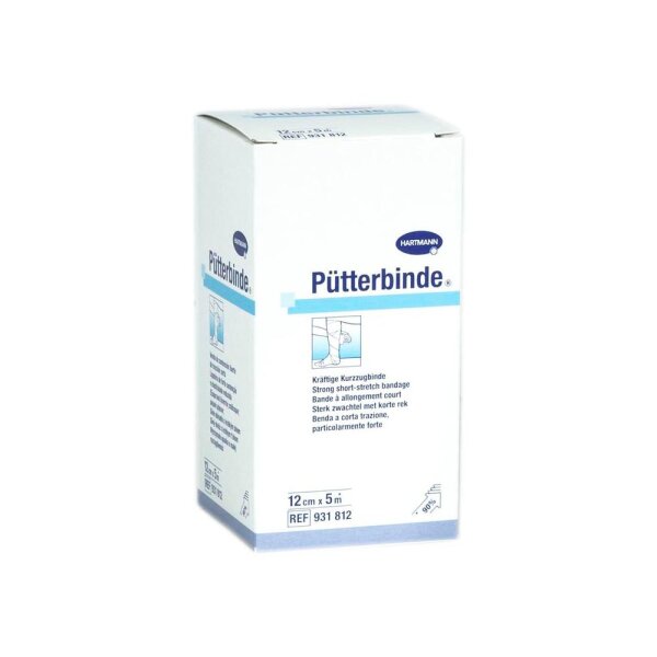 Pütterbinde Kurzzugbinde 12cmx5m 1 ST PZN 03469223