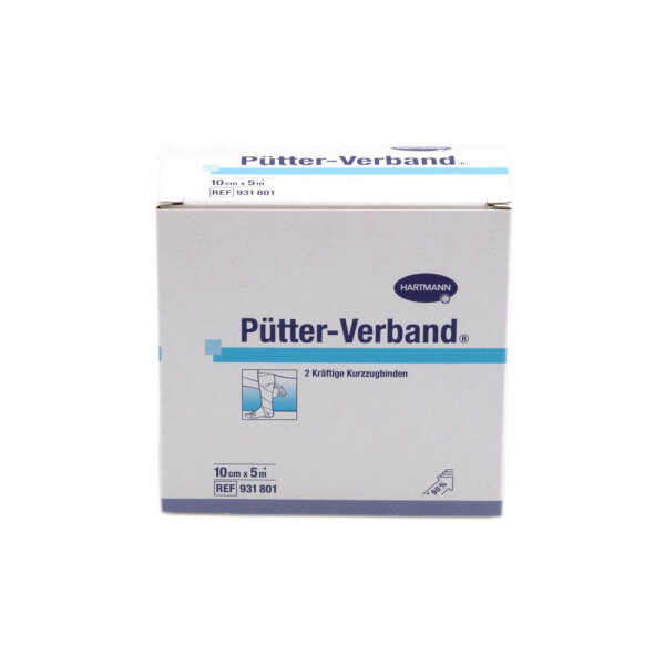 Pütter Verband Kurzzugbinde 10cmx5m 2 ST PZN 00844815