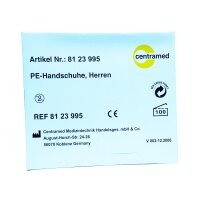 Einmalhandschuhe Manus PE  Herren 100 ST