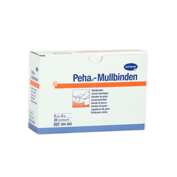 Peha-Mullbinden 4cmx4m 20 ST PZN 10069234