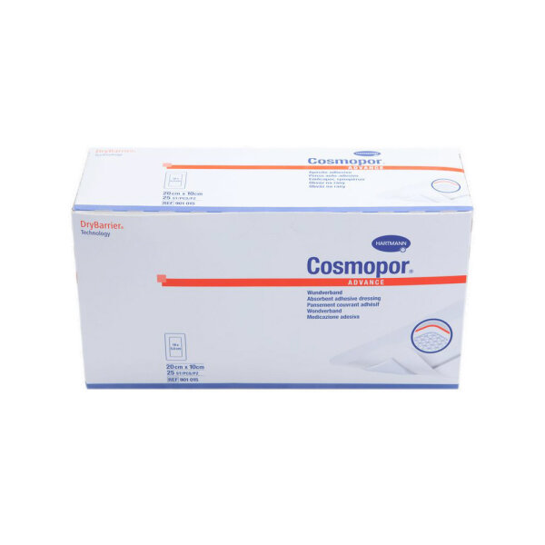 Cosmopor Advance Wundverband 10x20cm 25 ST PZN 03546550
