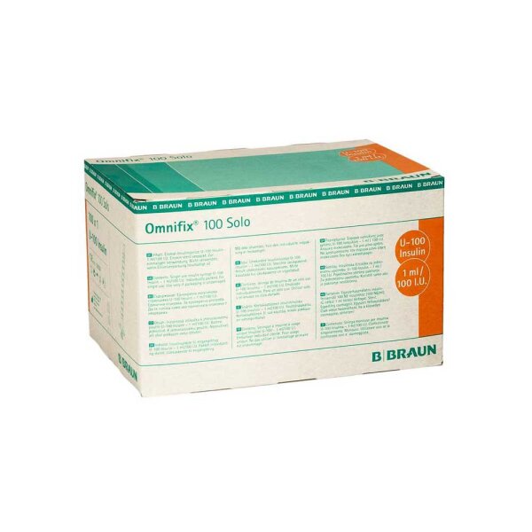 Omnifix Einmal-Insulinspritze U100 1ml 100 ST PZN 03570519