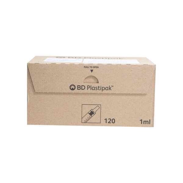 BD Plastipak Tuberkulinspritze o. Kanüle 120x1ml PZN 11612491