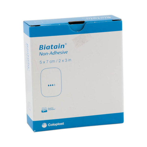 Biatain Schaumverband nicht haftend 5x7cm 10 ST PZN 06156387